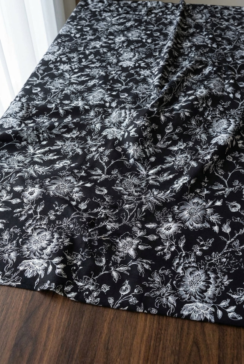 قماش فيسكوز بيور مشجر - draped