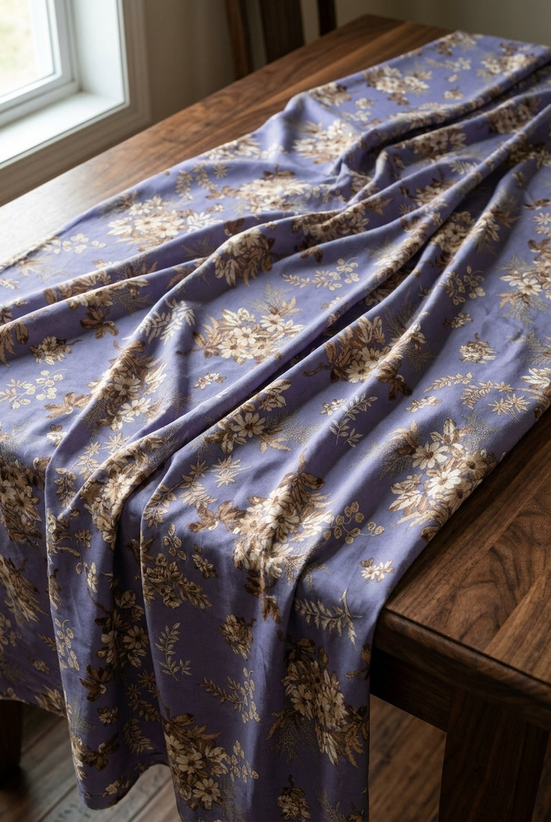 قماش فيسكوز بيور مشجر - draped
