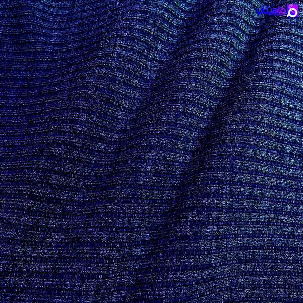 قماش صوف ريب مقلم ازرق فاتح