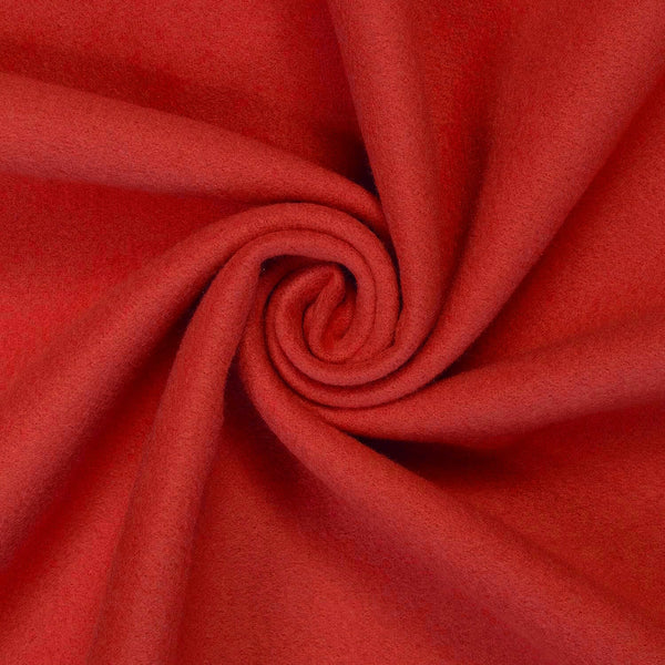 قماش صوف ليكرا احمر ساده