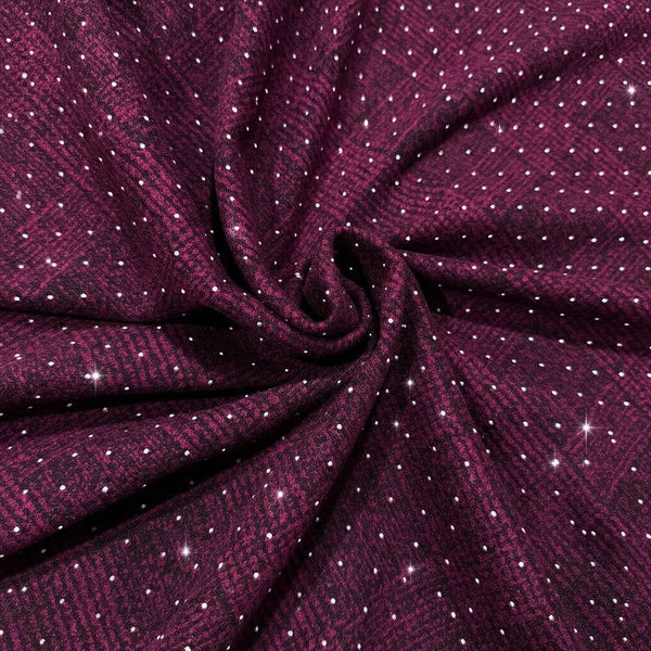 قماش صوف جوخ مطعم بأسترس لامع