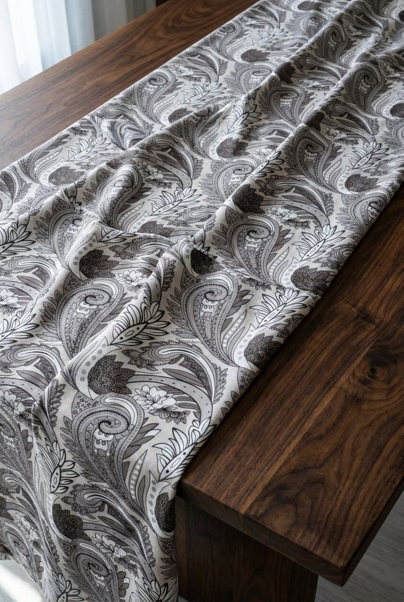 قماش فيسكوز بيور مشجر - draped