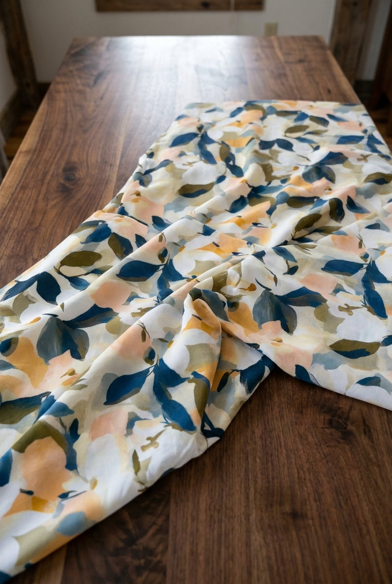 قماش فيسكوز بيور مشجر - draped