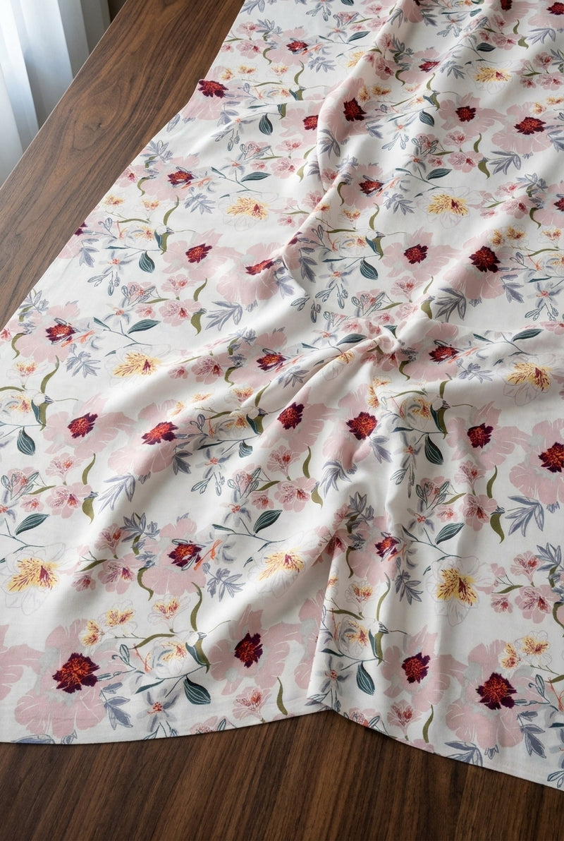 قماش فيسكوز بيور مشجر - draped