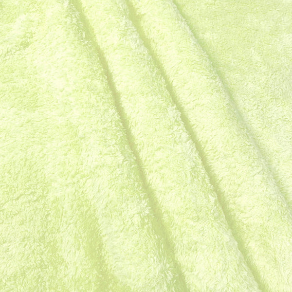 قماش فرو تيدي بير قطن وجهين ليموني