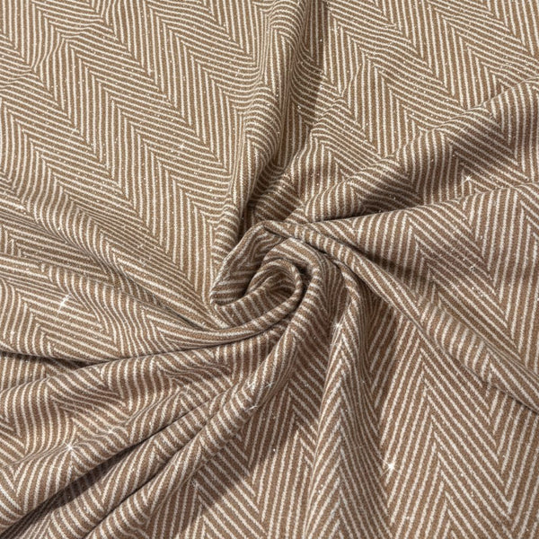 قماش صوف جوخ مطعم بأسترس لامع