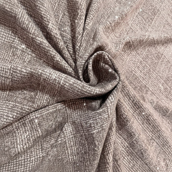 قماش صوف جوخ مطعم بأسترس لامع