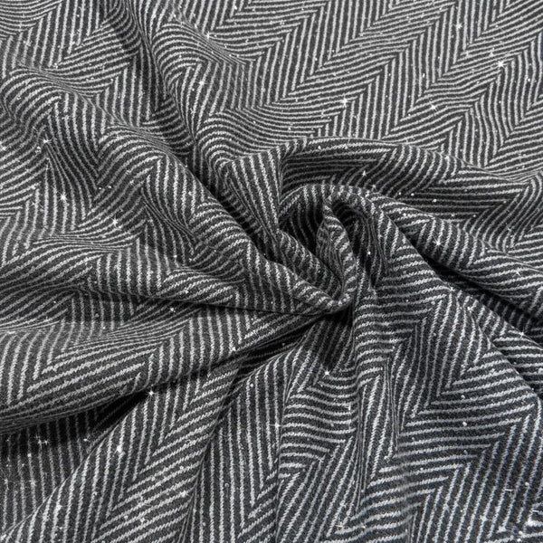 قماش صوف جوخ مطعم بأسترس لامع