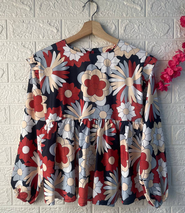 بلوزة كريب ليكرا