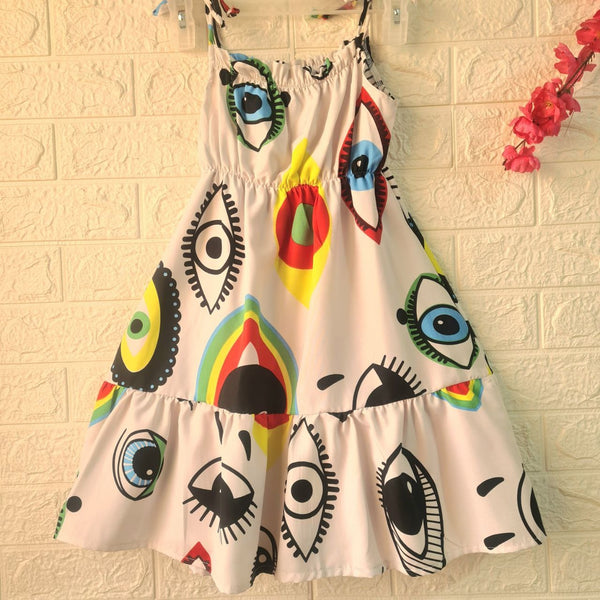 فستان اطفال كريب