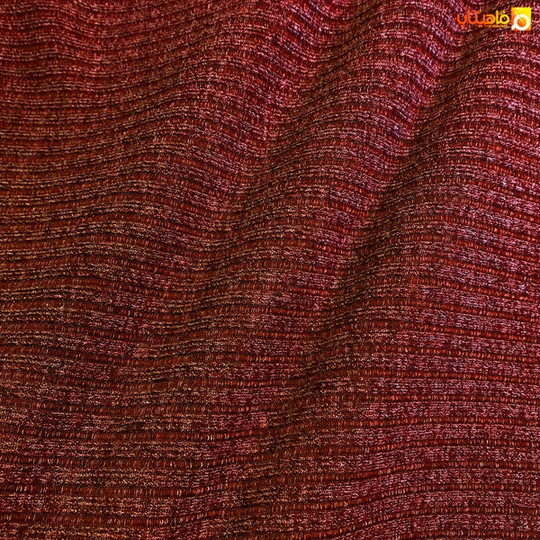 قماش صوف ريب مقلم احمر