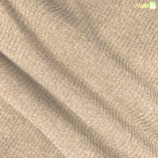 قماش صوف ريب مقلم بيج فاتح