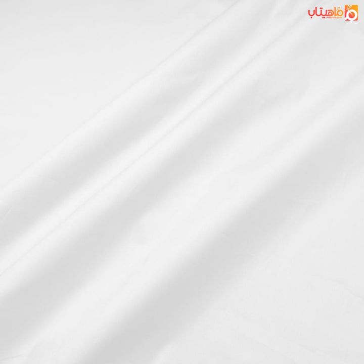 قماش بوبلين ابيض ساده