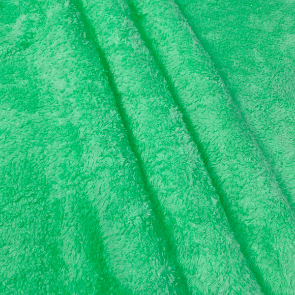 قماش فرو تيدي بير قطن وجهين اخضر