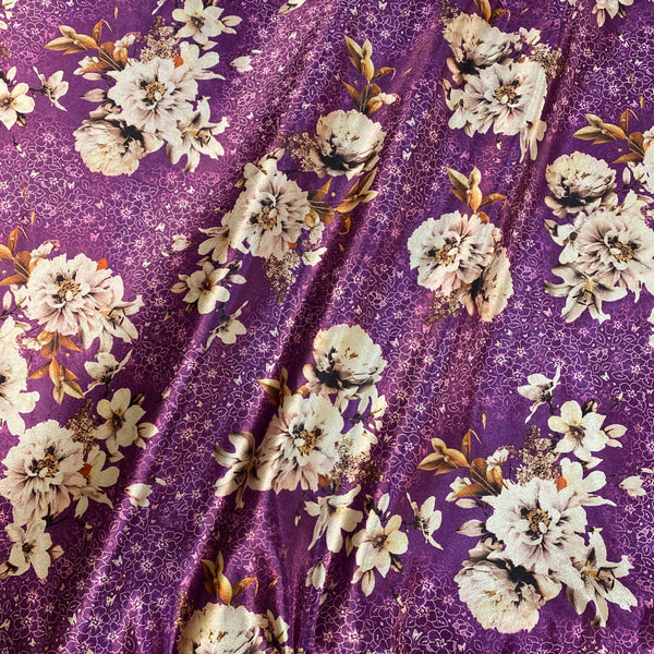 قماش قطيفه فرنساوي مشجر