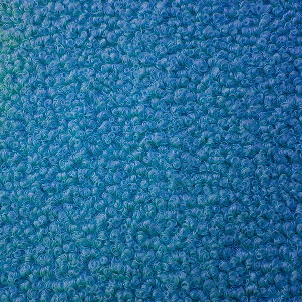 قماش فرو مكتكت ازرق