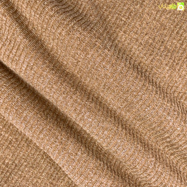 قماش صوف ريب مقلم بيج فاتح