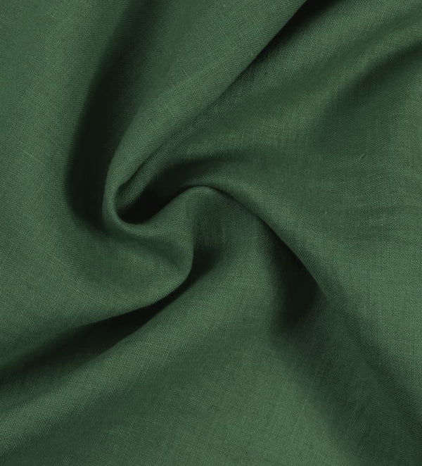 قماش كتان تويل اخضر ساده